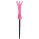 thumbnail image 1 of Tees de golf de plástico, tees de pelota de entrenamiento de golf ajustables, soporte para pelotas para deportes al aire libre, color rosa, 1 of 5