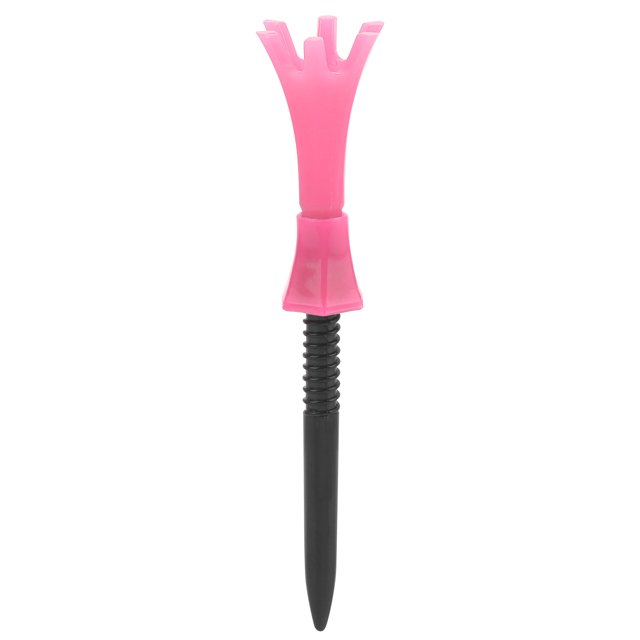 Plastic Golf Tees Adjustable Golf Training Ball Tees Ball Holder for Outdoor SportsPink