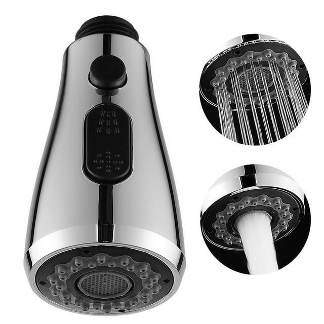 Cabezal De Rociador Extraíble Multifuncional Cabezal De Boquilla De Rociador Para Baño Reemplazo De Grifo De Cocina Proceso De Galvanoplastia Conexiones De 1/2 "Con Botón De Control Monstrate HA016018-00