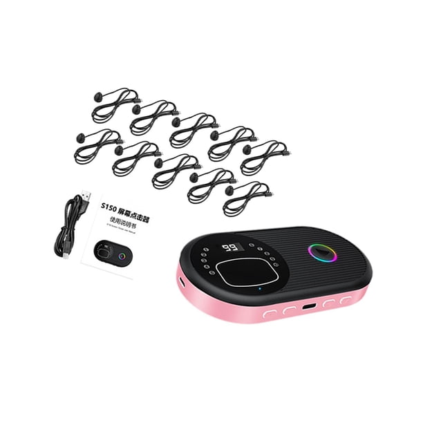 Juego de clicker automático Clicker automático con luz de respiración RGB Clicker de portátil ajustable para compras en teléfonos y tabletas 10 clics
