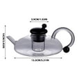 thumbnail image 3 of Herrnalise Filtration Teapot,Tea Pot With Infusers for Loose Tea,Clear Glass Teapot for Stovetop Set,Can be Stovetop Heatable Infuser Teapot Herbalist Tea Pot (Teapot), 3 of 6