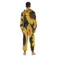 thumbnail image 7 of IAUYY Unisex Adult Onesie Pajamas Ultra-Soft Crystal-Soft Fabric, Halloween Adult Onesie Pajamas Adults,With a Zipper Plus Size Onesie Pajamas, Yellow Sunflower, 7 of 7