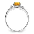 thumbnail image 2 of Sterling Silver Rhodium Citrine ring, 2 of 6