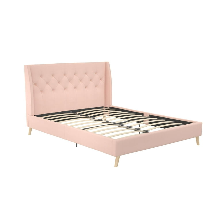 Novogratz Her Majesty Tufted Upholstered Bed Frame, Full