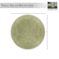 thumbnail image 2 of HOME WEAVERS Waterford Collection Cotton Round Bath Rug, 30" Round, Green, 2 of 9