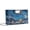 Blue Galaxy Capybara Star, variant on FOR U DESIGNS Starfish Shell Coral Print Leather Clutch Purse, Top Handle Purse with Chain Formal Handbag for Wedding Prom Cocktail Events