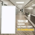 thumbnail image 2 of 4 PCS 2x4 FT LED Panel Light,5000K 7800 Lumens for Office Lighting 0-10V Dimmable Recessed Edge-Lit Troffer Fixture,ETL Certificated, 2 of 12