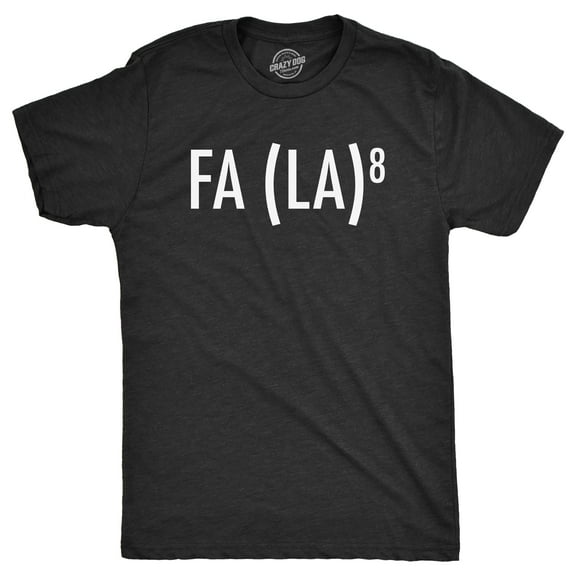 Mens FA (LA)8 T Shirt Funny Nerdy Math Christmas Carole Graphic Novelty Holiday Tee Graphic Tees