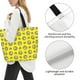 thumbnail image 3 of Balery White Popcorn Bolsa Tote Estilo Estético con Cremalleras, Bolsa de Hombro, Bolsa de Compras Grande y Plegable, 3 of 8