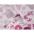 thumbnail image 6 of oneOone Velvet Blush Pink Fabric Cute Animal Dress Material Fabric Print Fabric By The Yard 58 Inch Wide, 6 of 7