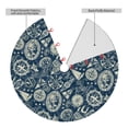 thumbnail image 6 of Cauagu 30" Christmas Tree Skirt Nautical Style Pattern Christmas Tree Decorations Tree Mat for Xmas Decorations Occasion Holiday Home Decor -30", 6 of 7