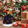 thumbnail image 6 of Wukai 80s Style Palm Trees Red Velvet Santa Claus Hat,Christmas Hat For Boys Girls Child Infant,Knitted Beanie Hat Colorful Flashing Holiday Xmas Christmas Party Supplies, 6 of 6