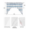 thumbnail image 6 of Blue White Stripe Kitchen Curtains Swag Valance for Windows/Bathroom/Cafe, Modern Abstract Geometric Stripes Rod Pocket Drape Panel Swag Curtain Valance for Bedroom/Living Room 55''x36'', 6 of 6