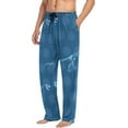 thumbnail image 5 of Men's Pajama Pants with Pockets Sleepwear Lounge Pants Stretch Casual Dinosaur Blue Dot, 5 of 7