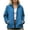 Sky Blue, variant on Zpanxa Winter Jackets for Women Waterproof Zip Up Rain Jacket Long Sleeve Windbreaker Solid Color with Pockets Lightweight Outdoor Casual