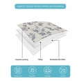 thumbnail image 4 of Quilt King Size Bedding Set, Navy Blue Leaves Reversible Summer Quilt 3 Pieces, Vintage Summer Botanical Farmhouse Rustic Lightweight Bedspreads Coverlets with 2 Pillow Shams for All Seasons, 4 of 5