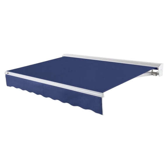 Awntech 8' x 6.5' Destin Left Motor Left Motorized Patio Retractable Awning, Navy