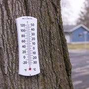 AcuRite 8 Analog Thermometer with Easy to Read Numbers; 8x2x0.62, Not Battery Powered; Plastic