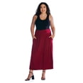 thumbnail image 6 of Plus Size Foldover A Line Pocket Maxi Skirt, 6 of 11