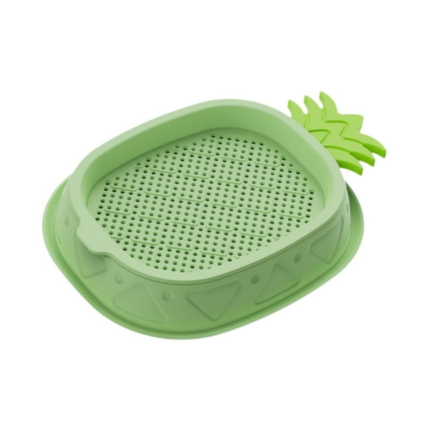 Maceta de hierba para gatos, caja de hierba cultivada para gatos, bandeja para cultivo de hierba, maceta hidropónica Verde