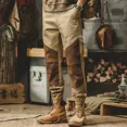 thumbnail image 3 of Pantalones cargo para hombre, pantalones ajustados para hombre, ropa de trabajo gris, novedad de 2025, ropa holgada estética, talla grande, algodón, alta calidad, Y2k, 3 of 5