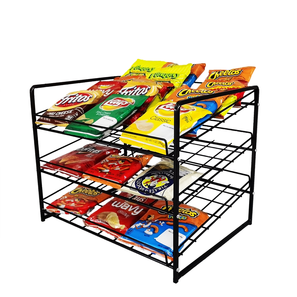 FixtureDisplays® Stackable Can Rack Organizer, Stackable Potato Chip