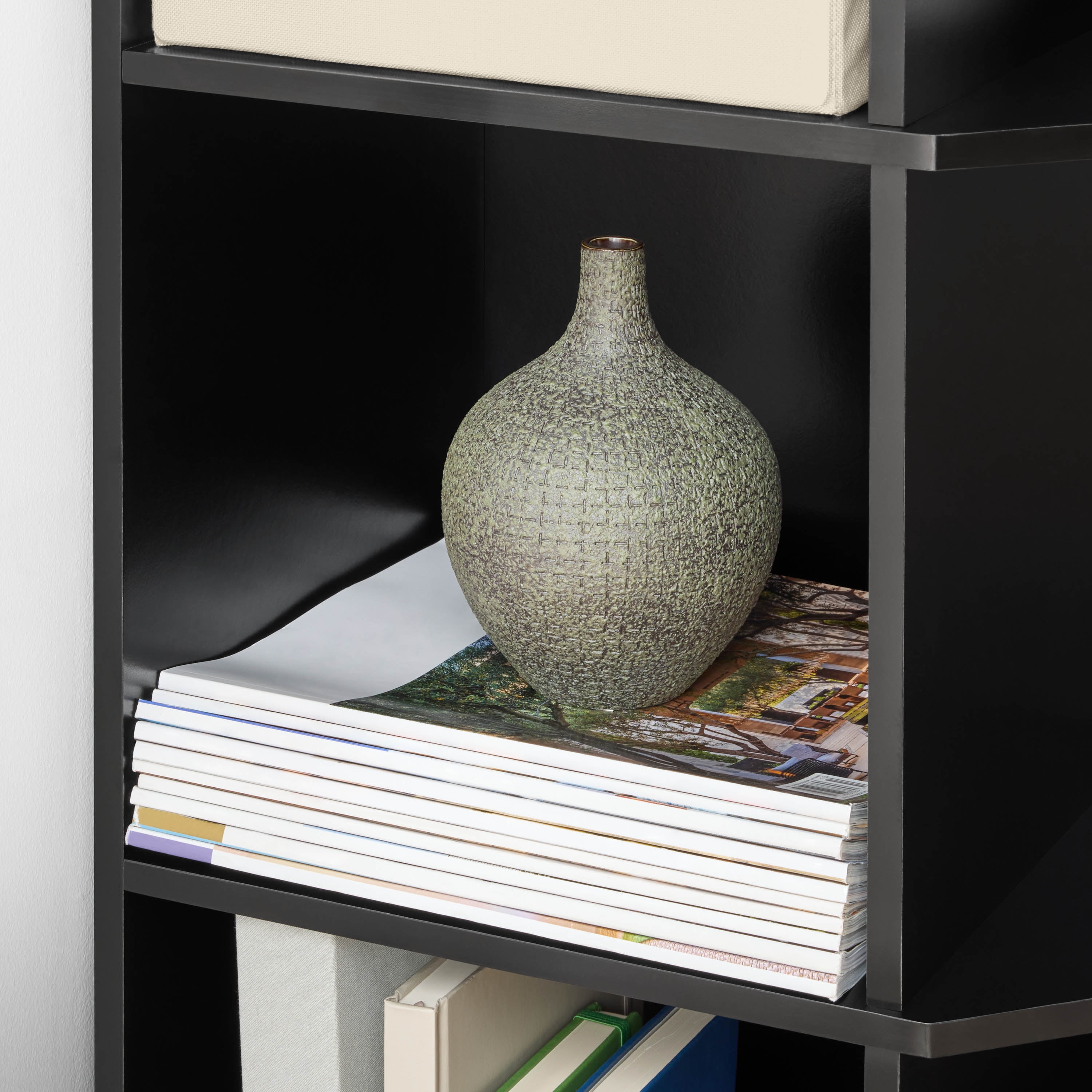 Mainstays Corner Cube Storage Organizer, Black