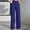 Blue, variant on Women's Dress Pants Business Casual Formal Wedding Suit Pants Wide Straight Leg Loose High Waist Pants