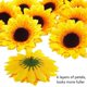 thumbnail image 3 of 12pcs 3.5" Fake Sunflowers, Artificial Sunflower Heads, Faux Silk Sunflower Decoration for Craft Home Party, 3 of 5