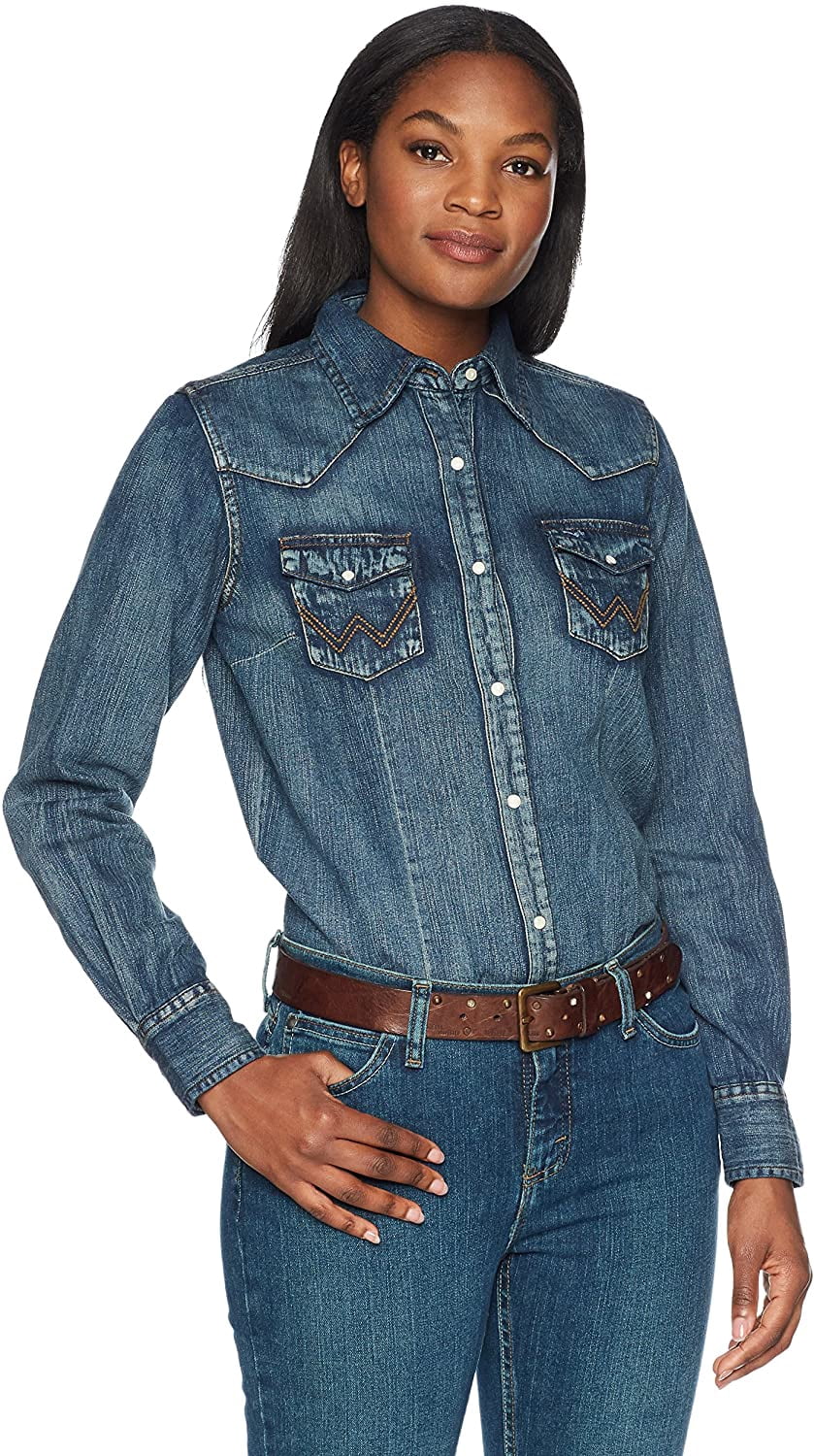 Wrangler Women's Long Sleeve Western 