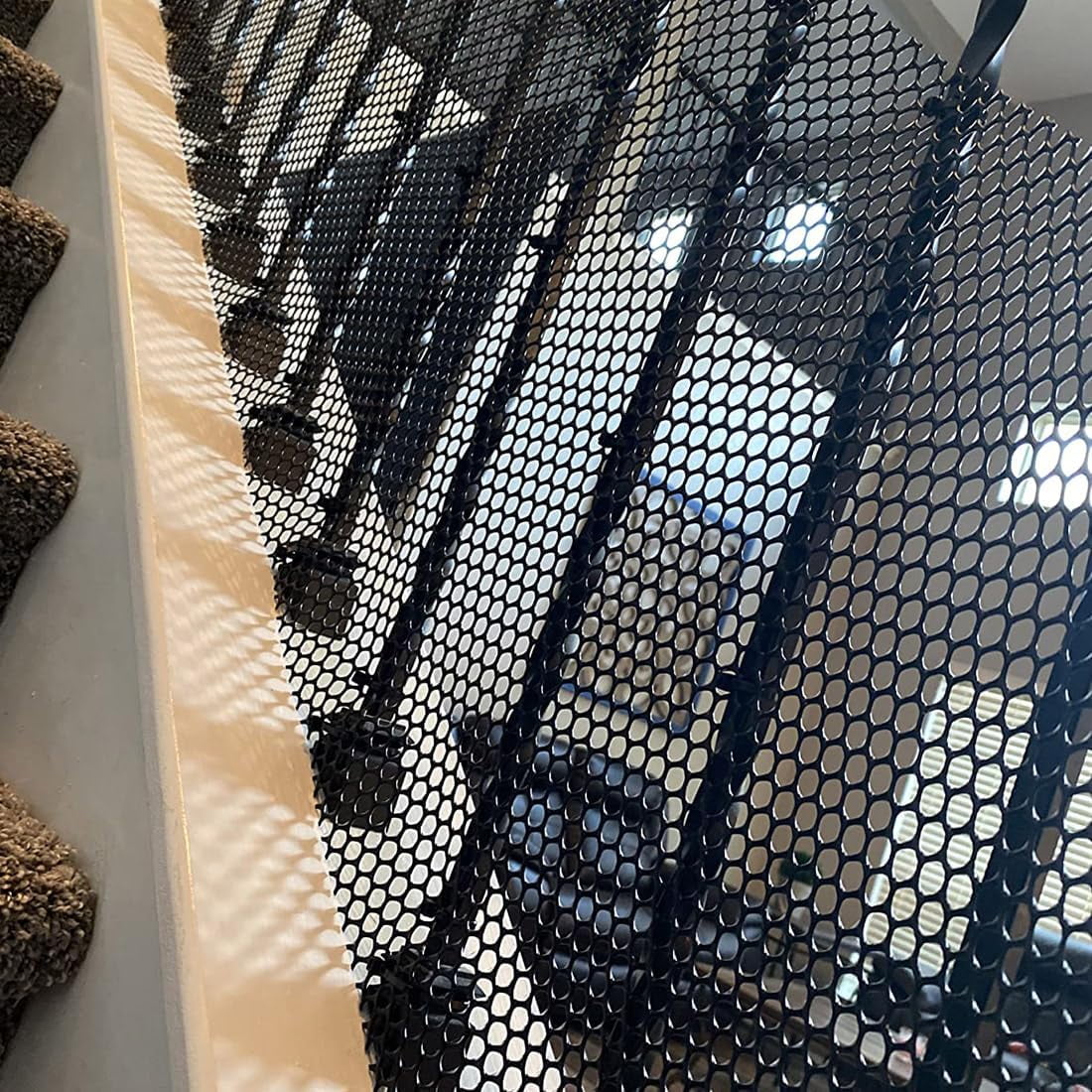 Plastic Chicken Wire Fencing 15.8'' x 10ft Black Chicken Wire Mesh Fence Poultry Netting for Crafts, Plastic Garden Fencing, Floral Chicken Wire