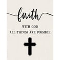 thumbnail image 2 of Carpentieri, Natalie 26x32 White Modern Wood Framed Museum Art Print Titled - Faith with God, 2 of 4