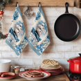 thumbnail image 6 of Ocean Set Sail Kitchen Towels Set of 1, Sailboat Sea Waves Blue Coral Starfish Beige Absorbent Dish Towels for Kitchen, Microfiber Hand Towel, Quick Drying Tea Towel for Cleaning Dishcloths, 6 of 7