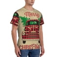 thumbnail image 5 of Rocae Christmas Vintage Red Truck for Men's Moisture-Wicking Crew Tee - T-Shirt for Sports, Outdoor Activities, and Casual WearSmall, 5 of 9
