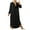 X-Black, variant on Brilliant Denim Dresses for Women Maxi Womens Long Sleeve Lapel Button Solid Color Long Denim Dress Blue XL