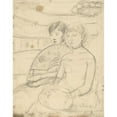 thumbnail image 3 of Mary Cassatt 20x24 Black Modern Framed Museum Art Print Titled - The Loge (Recto) (1882), 3 of 5