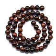 thumbnail image 1 of Piedras preciosas redondas de rojo de 4/6/8mm, espaciador para fabricación de joyas DIY, sueltas de 15" Zulema  Los granos redondos flojos de la piedra preciosa, 1 of 3