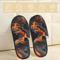thumbnail image 2 of Balery Molten Lava Abstract Flow Pantuflas de Casa de Felpa Silenciosas con Diseño Estampado, Zapatillas Cómodas Antideslizantes de Algodón para Interior-Medium, 2 of 8