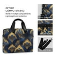 thumbnail image 4 of FORMRS 16" Laptop Sleeve Bag Carrying Case with Handle Travel Shoulder Briefcase, Blue Peacock Feathers Pattern, 4 of 8