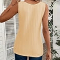 thumbnail image 7 of Bovemsi Women's Tanks & Camis 2025 New Ribbed Tank Top Round Neck Button Knitted Camisoles for Under Clothes, 7 of 7
