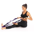 thumbnail image 5 of Stretching Strap -Non-Elastic Yoga Strap - TheHome Workout Stretch Strap for Physical Therapy - Black Purple, 5 of 5