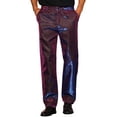 thumbnail image 1 of Pantalones Brillantes INSPIRE CHIC para Hombre, Ajuste Slim, Brillantes para Fiesta Disco, Pantalones Llamativos 28 Púrpura, 1 of 6
