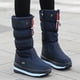 thumbnail image 2 of Botas de nieve de invierno del noreste Botas altas de algodón para mujer Invierno engrosadas Impermeables Antideslizantes Forrados con vellón Zapatos de algodón de gran tamaño engrosados, 2 of 6