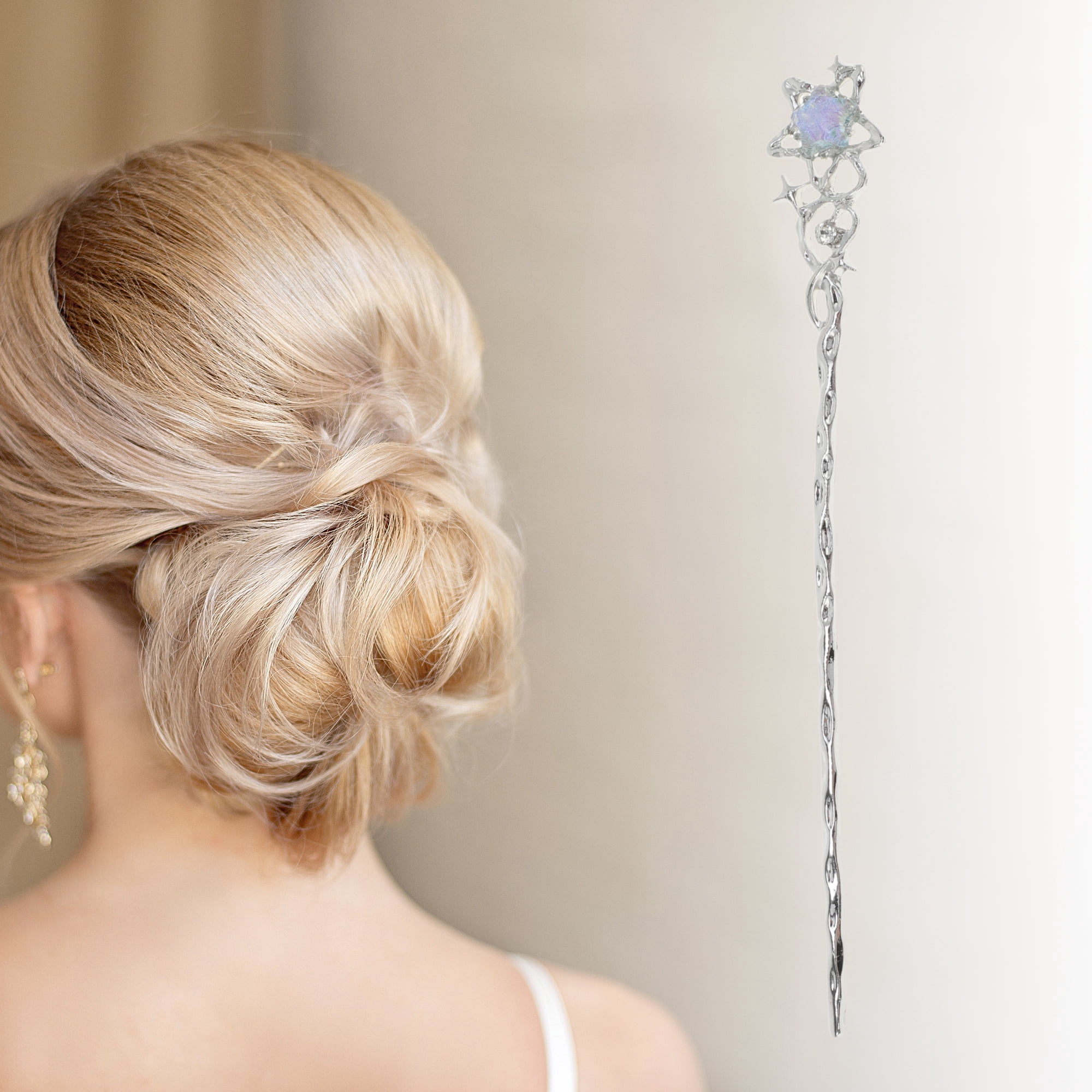 Unique Bargains Star Hair Chopstick for Women 1 Pc [Star]