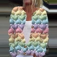 thumbnail image 1 of LOVZFMLL Vestes pour Femmes Mode Blouse Imprimée Manches Longues Sweat à Capuche, 1 of 5