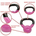 thumbnail image 4 of Sunny Health & Fitness 5 LB Kettlebell Vinyl Coated Weight for Full Body Workout, Squats, Strength, and Core Training, NO. 066-5, 4 of 10