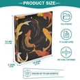 thumbnail image 3 of FORMRS 3 Ring Binder 1.5 inch with Pockets Set of 2 Clip Board 200 Sheets Capacity, Black Fish Pattern, 3 of 8