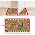 thumbnail image 4 of Vintage Tree Pattern Kitchen Mat Christmas Door Mat Indoor Thanksgiving Floor Mat Kitchen Mat Non Slip Scratch Absorbent Snow Kitchen Mat Door Mat 30" X 17", 4 of 6