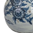 thumbnail image 4 of Benjara Accent Ginger Jar with Lid- Blue and White Ceramic- Floral Pattern, 4 of 5