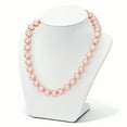 thumbnail image 3 of Sterling Silver 12-13mm Pink Shell Bead Hand Knotted Necklace, 3 of 5